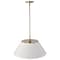 Nuvo Dover 3-Light Large Pendant White with Vintage Brass 60/7415 - alternate 4